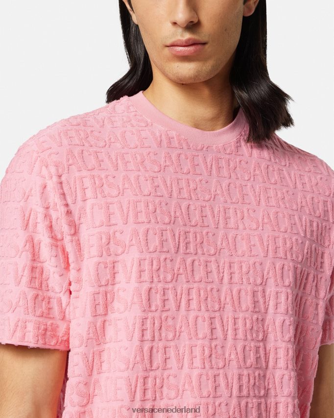 Versace all-over handdoek-t-shirt Heren één kleur kleding J2T4F41353
