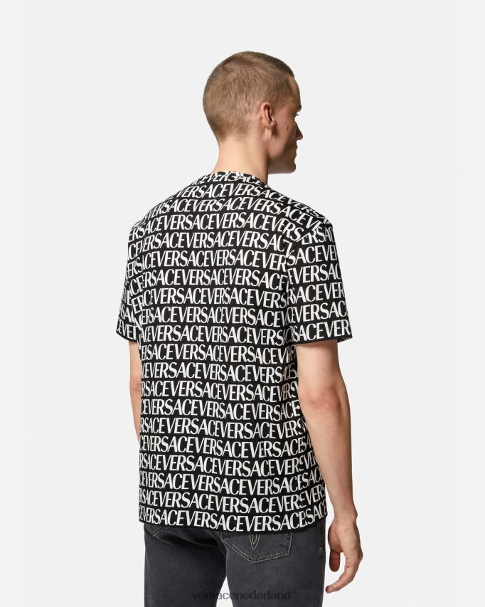 Versace volledig t-shirt Heren zwart en afdrukken kleding J2T4F41390
