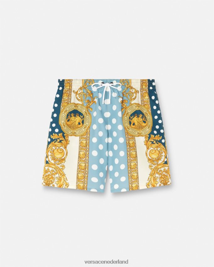 Versace barokke boardshorts met zeeschelpen Heren afdrukken ondergoed en strandkleding J2T4F41802