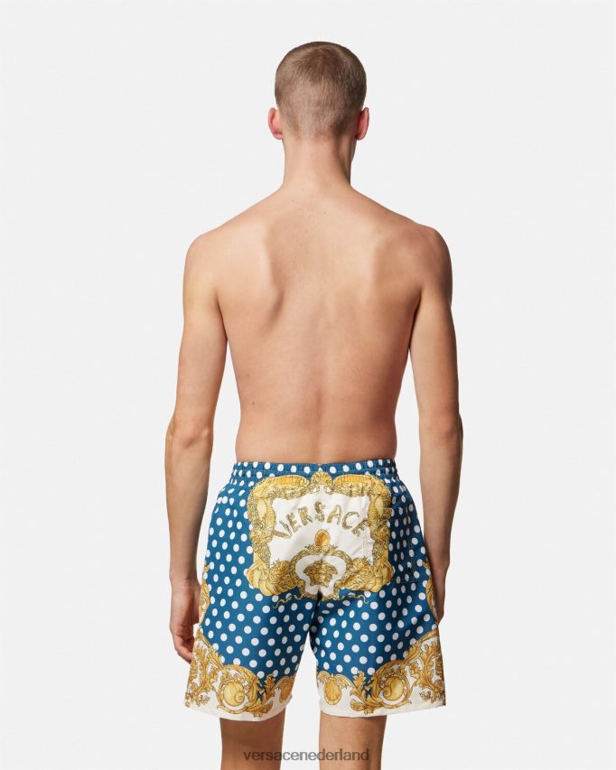 Versace barokke boardshorts met zeeschelpen Heren afdrukken ondergoed en strandkleding J2T4F41802
