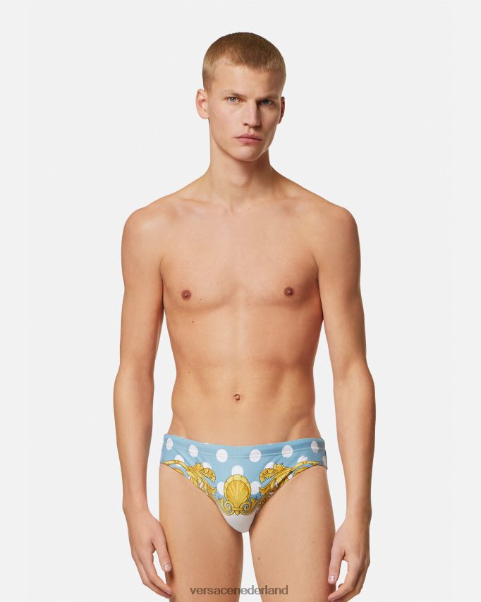 Versace barokke zwembroek met schelpen Heren afdrukken ondergoed en strandkleding J2T4F41801