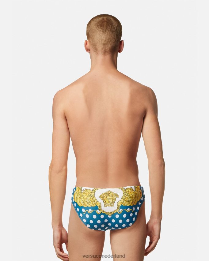 Versace barokke zwembroek met schelpen Heren afdrukken ondergoed en strandkleding J2T4F41801