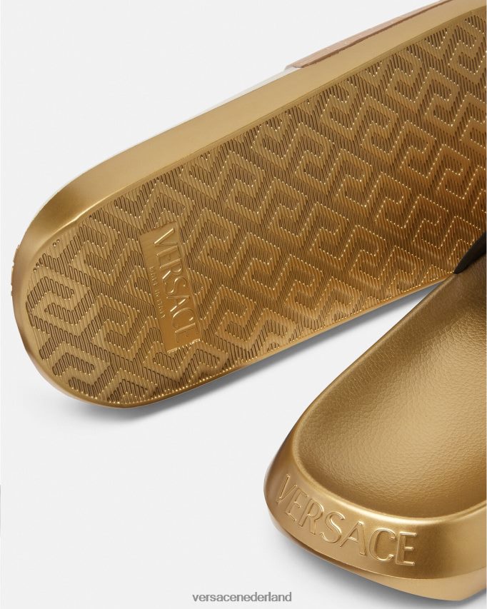 Versace all-over dia\'s Heren bruin en goud schoen J2T4F41586