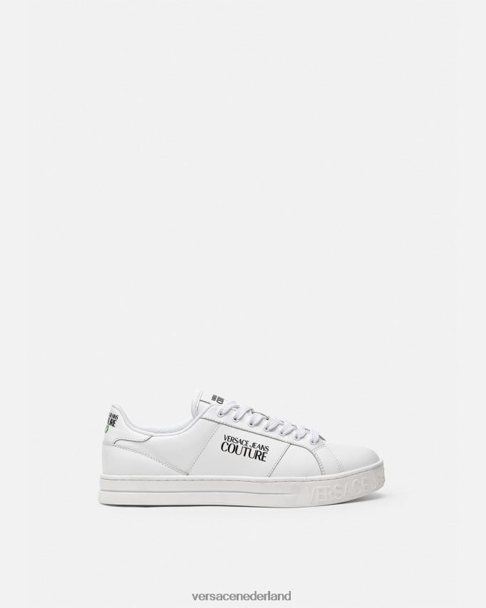 Versace Court 88-sneakers met logo Heren wit schoen J2T4F42469