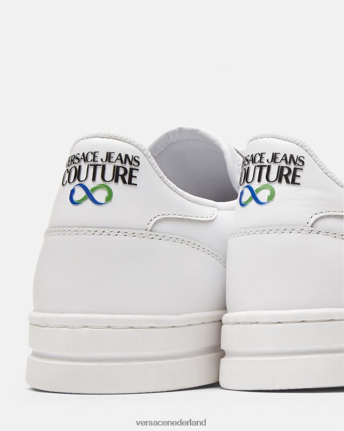 Versace Court 88-sneakers met logo Heren wit schoen J2T4F42469