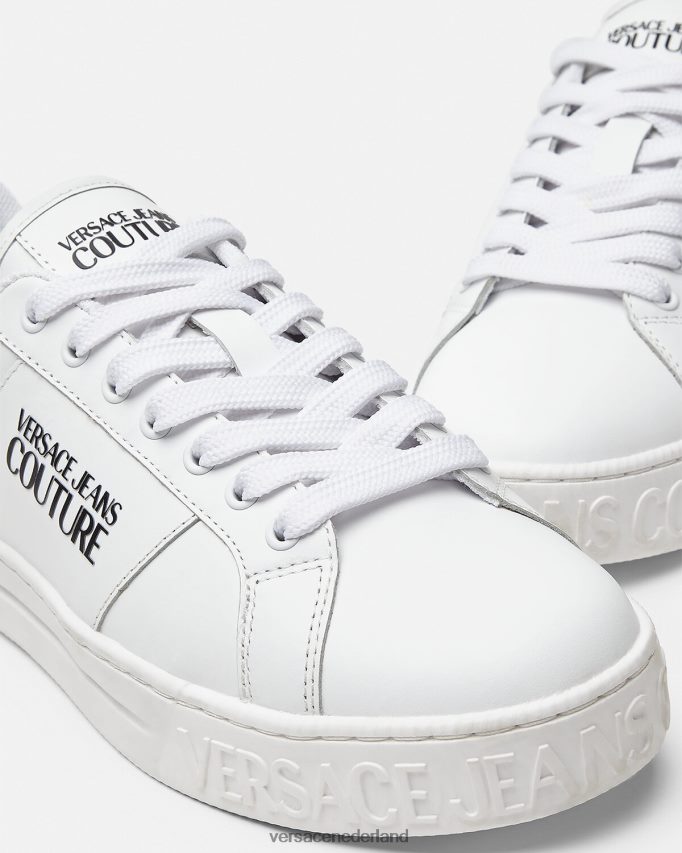 Versace Court 88-sneakers met logo Heren wit schoen J2T4F42469