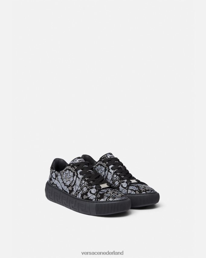 Versace Greca-sneakers met studs Heren zwart schoen J2T4F41555