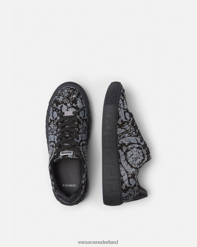 Versace Greca-sneakers met studs Heren zwart schoen J2T4F41555