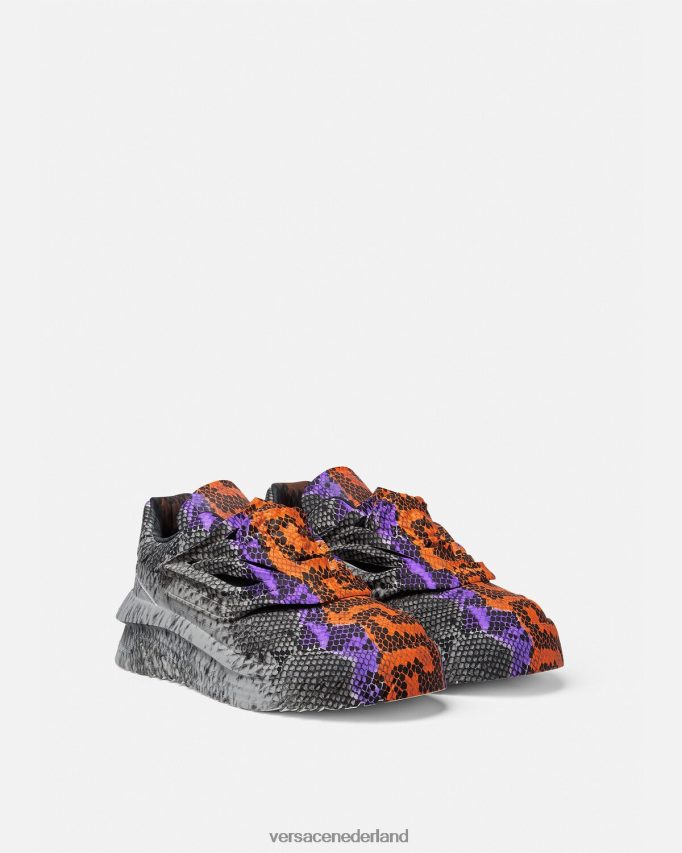 Versace Odissea sneakers met python greca-print Heren afdrukken schoen J2T4F41539