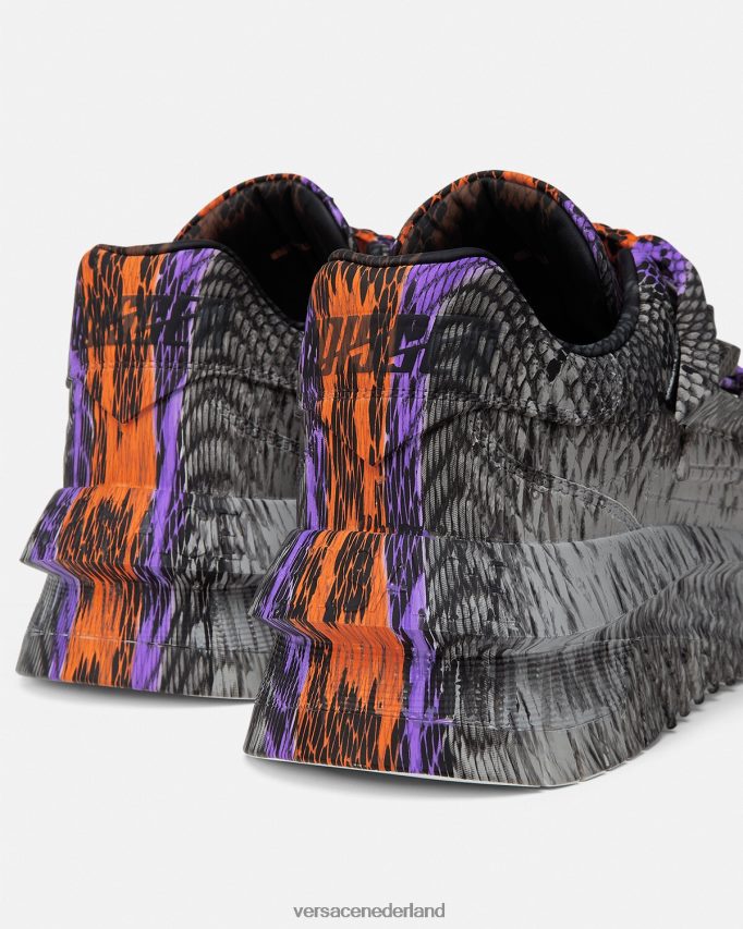 Versace Odissea sneakers met python greca-print Heren afdrukken schoen J2T4F41539