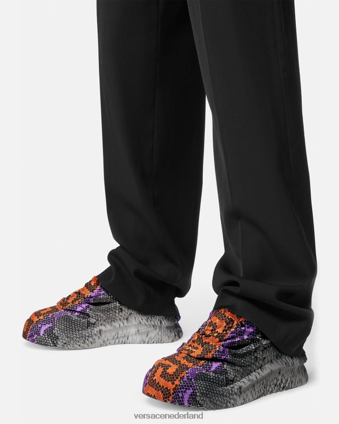 Versace Odissea sneakers met python greca-print Heren afdrukken schoen J2T4F41539