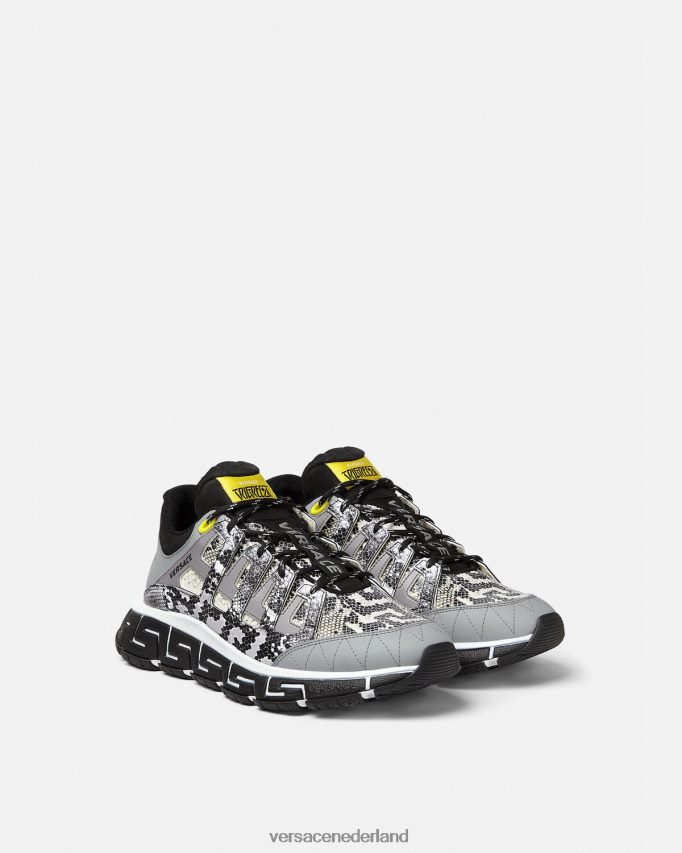 Versace Trigreca sneakers met pythonprint Heren zwart en afdrukken schoen J2T4F41543