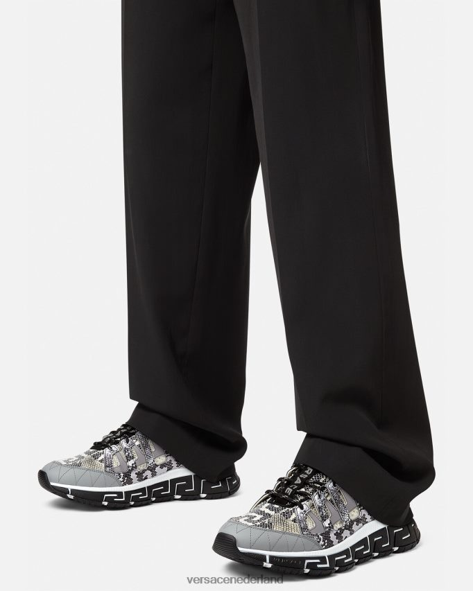 Versace Trigreca sneakers met pythonprint Heren zwart en afdrukken schoen J2T4F41543