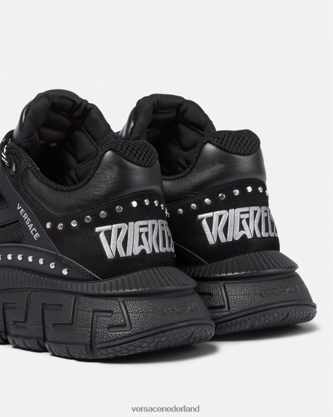Versace Trigreca-sneakers met studs Heren zwart schoen J2T4F41544