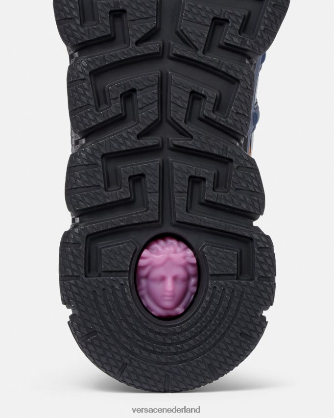 Versace barocco 660 trigreca sneakers Heren blauw schoen J2T4F41542