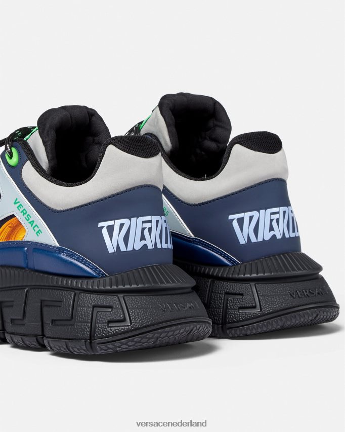 Versace barocco 660 trigreca sneakers Heren blauw schoen J2T4F41542