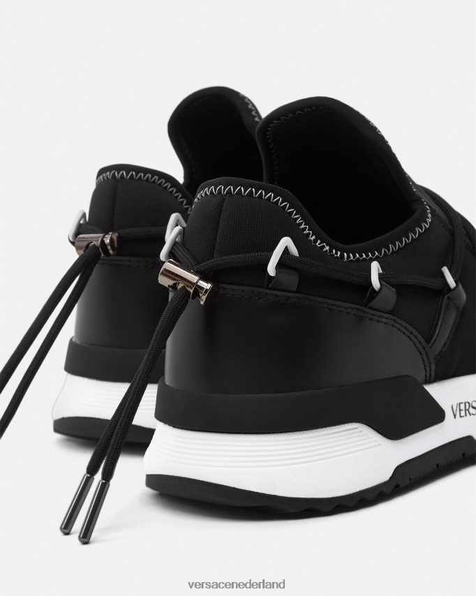 Versace dynamische sneakers Heren zwart en afdrukken schoen J2T4F42445