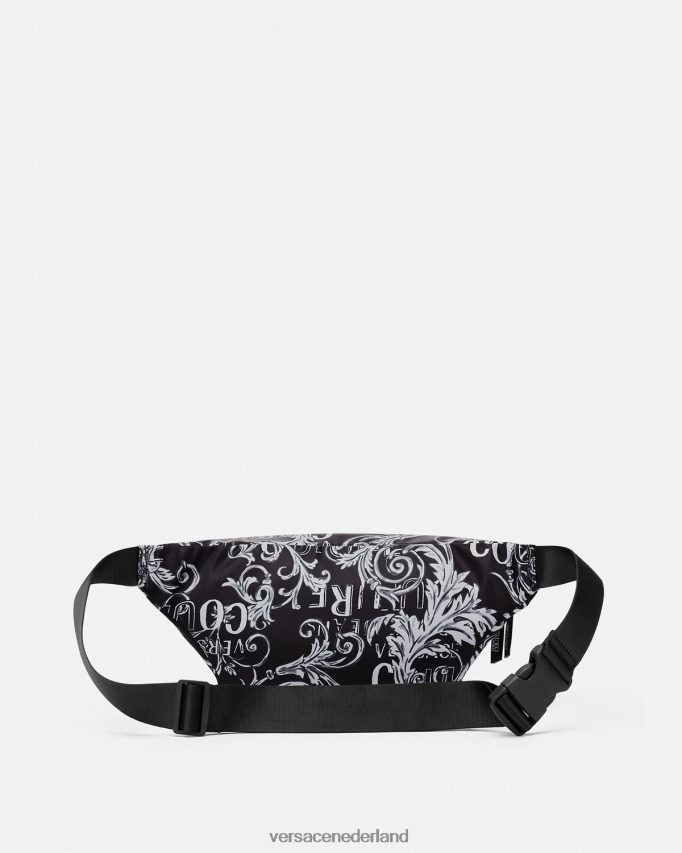 Versace Couture heuptas met logo Heren zwart grijs Tassen J2T4F42494