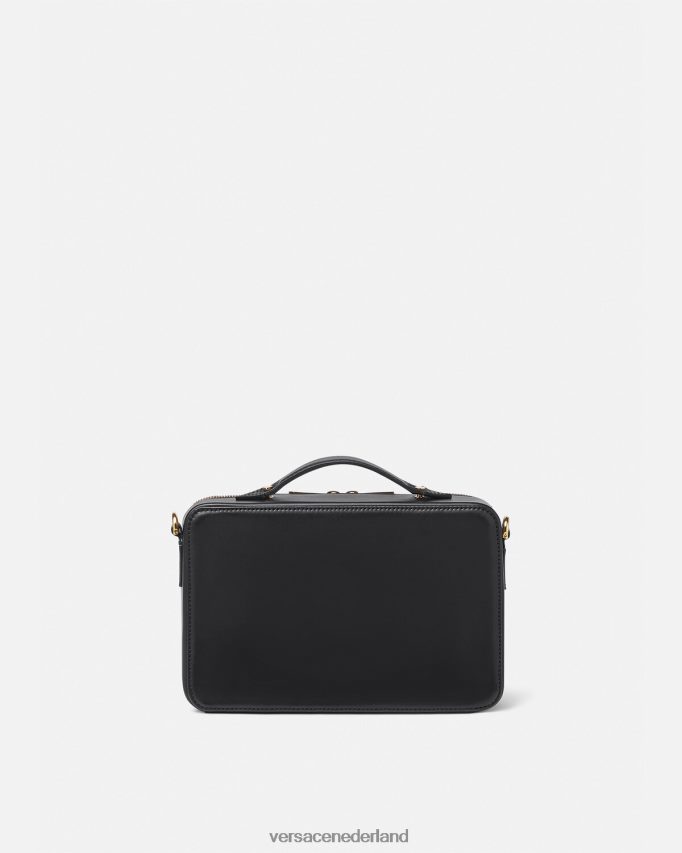 Versace Messengertas met logo en studs Heren zwart Tassen J2T4F41502