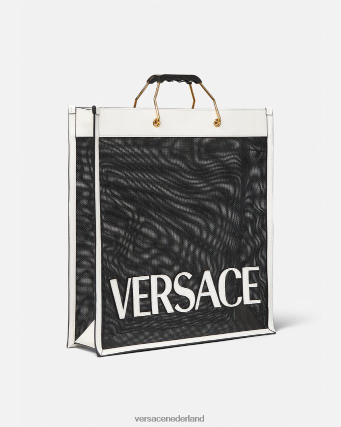 Versace shopper draagtas Heren zwart wit Tassen J2T4F41508