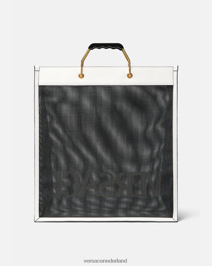 Versace shopper draagtas Heren zwart wit Tassen J2T4F41508