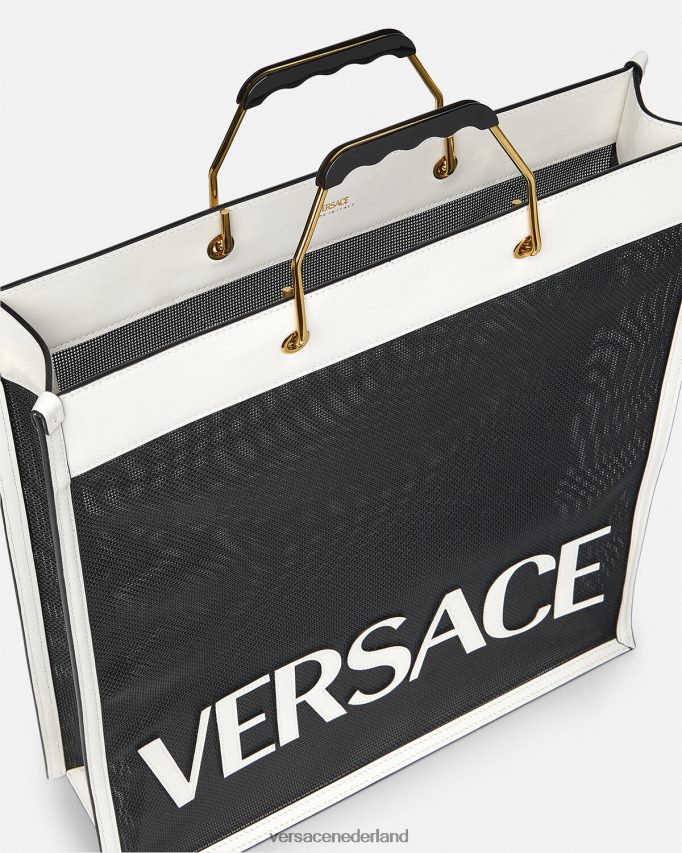Versace shopper draagtas Heren zwart wit Tassen J2T4F41508