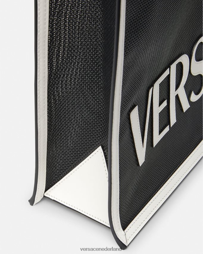 Versace shopper draagtas Heren zwart wit Tassen J2T4F41508