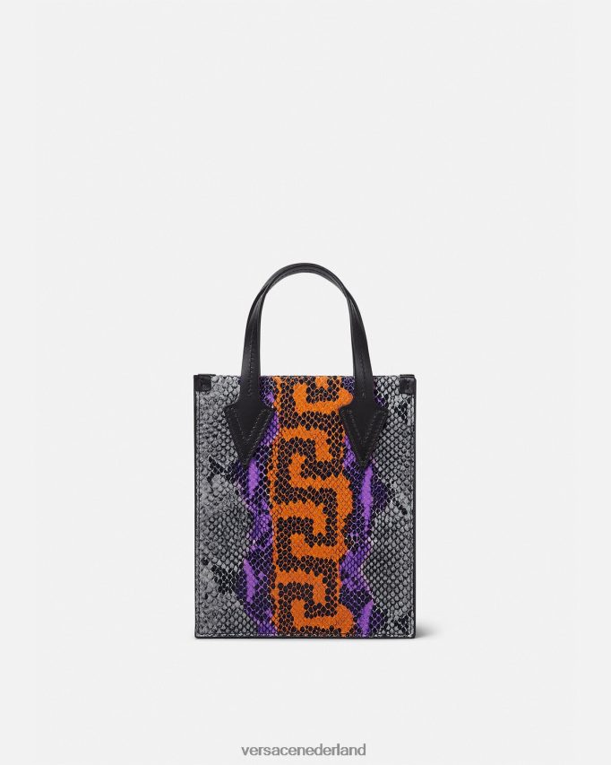 Versace Crossbodytas met python Griekse print Heren veelkleurig Tassen J2T4F41474