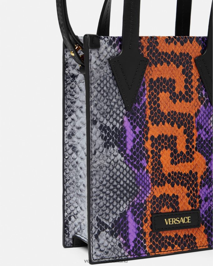 Versace Crossbodytas met python Griekse print Heren veelkleurig Tassen J2T4F41474