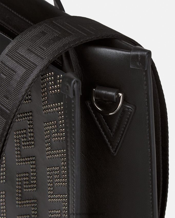 Versace Greca hoge draagtas met studs Heren zwart Tassen J2T4F41489