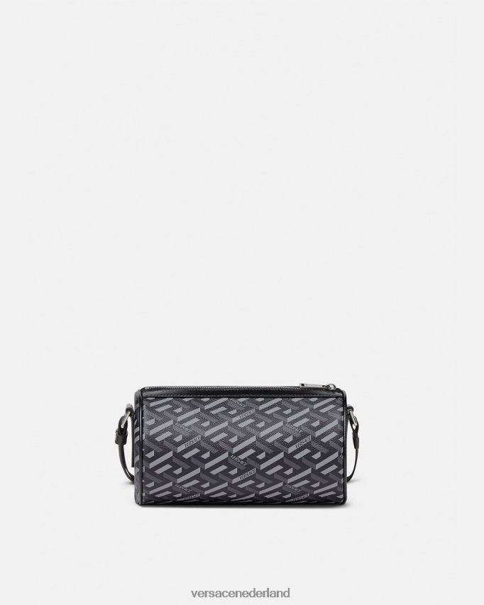 Versace La Greca kenmerkende crossbodytas Heren zwart grijs Tassen J2T4F41485