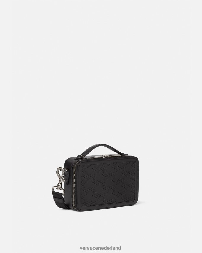 Versace La Greca kenmerkende kleine messengertas Heren zwart Tassen J2T4F41479
