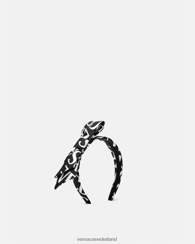 Versace all-over haarband kinderen zwart en afdrukken accessoires J2T4F42079