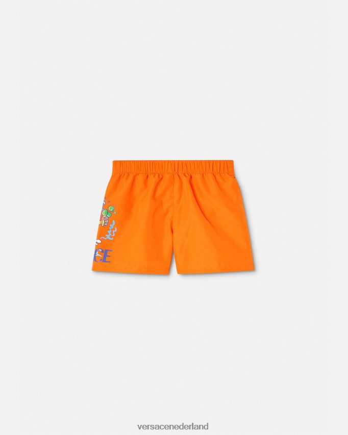 Versace Medusa sunnies babyzwemshort kinderen oranje kleding J2T4F41928