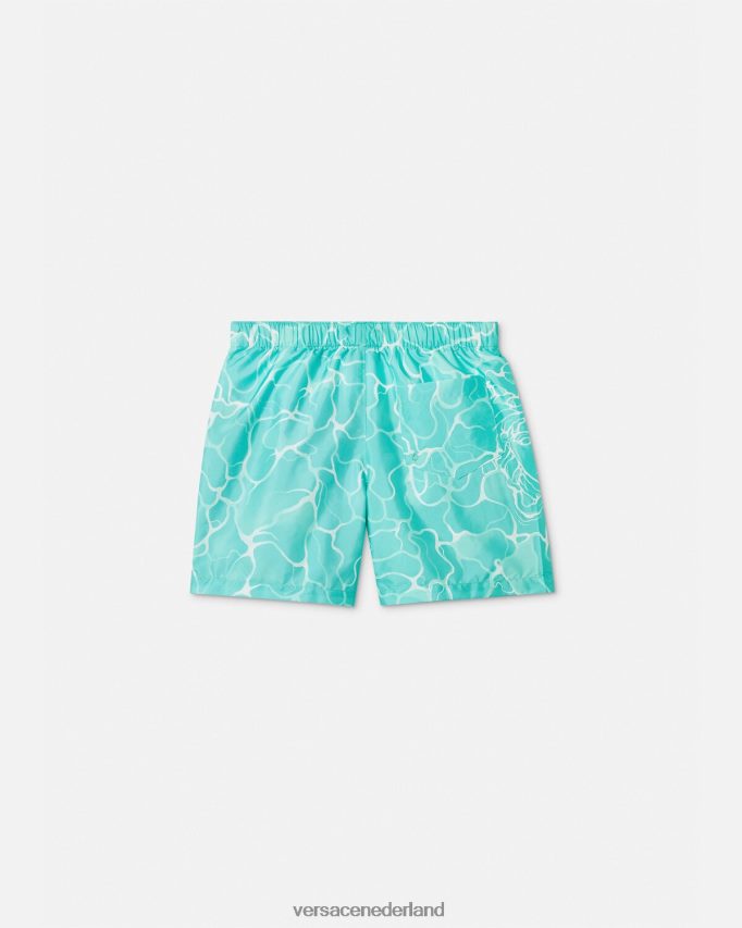 Versace Zwemshort met Medusa-logo kinderen blauw kleding J2T4F42134