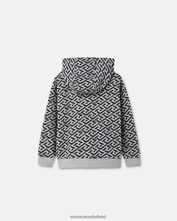 Versace la greca-hoodie kinderen grijs en afdrukken kleding J2T4F42118