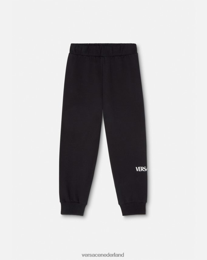 Versace joggingbroek met logo kinderen zwart kleding J2T4F42014