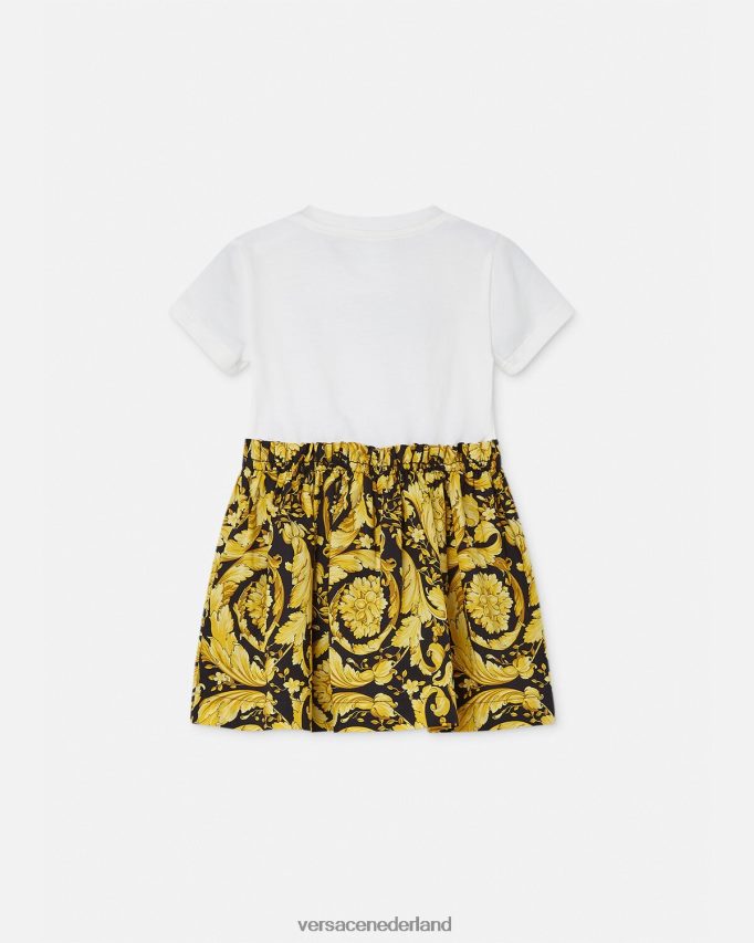 Versace Barocco baby t-shirtjurkje kinderen wit & bedrukt kleding J2T4F41858