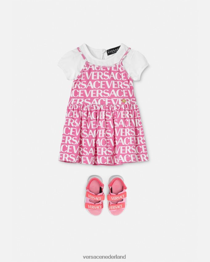 Versace all-over baby-t-shirtjurkje kinderen lichtroze kleding J2T4F41871