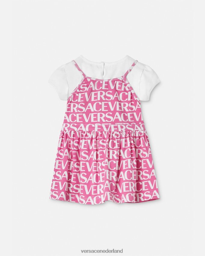 Versace all-over baby-t-shirtjurkje kinderen lichtroze kleding J2T4F41871