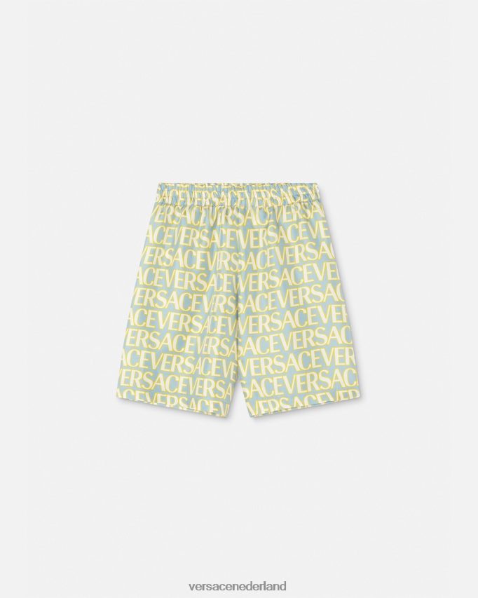 Versace allover zijden shorts kinderen afdrukken kleding J2T4F42090