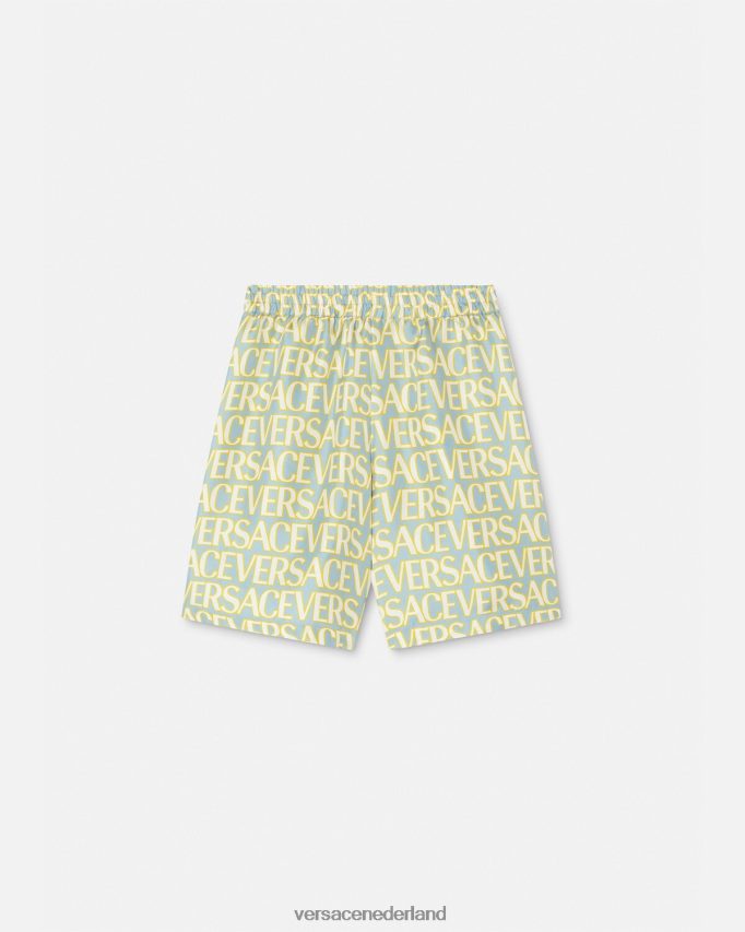 Versace allover zijden shorts kinderen afdrukken kleding J2T4F42090