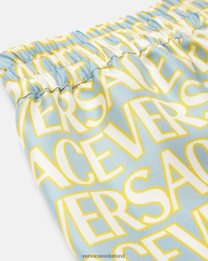Versace allover zijden shorts kinderen afdrukken kleding J2T4F42090