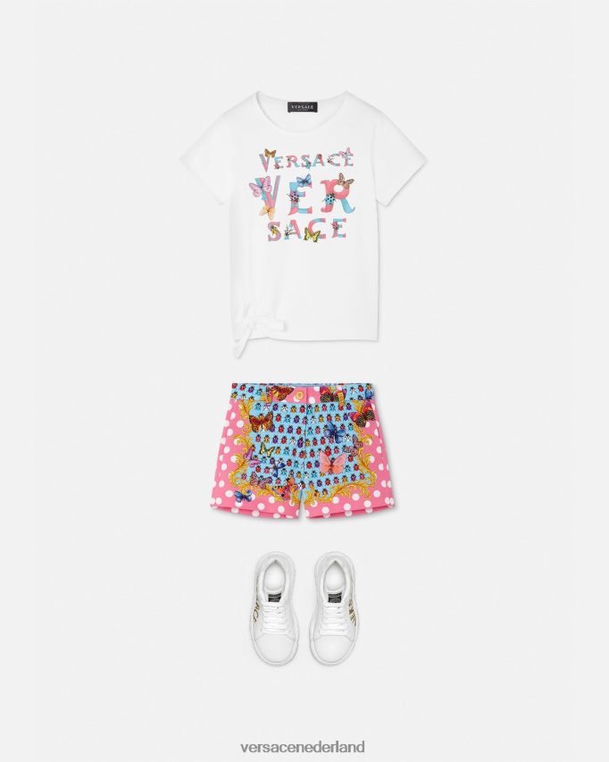 Versace vlinders denim shorts kinderen afdrukken kleding J2T4F41943