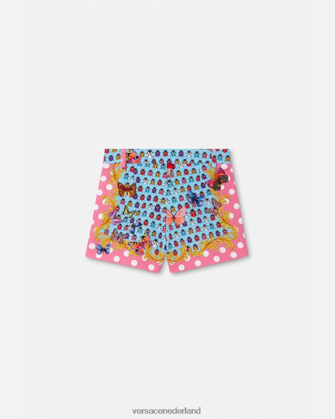 Versace vlinders denim shorts kinderen afdrukken kleding J2T4F41943