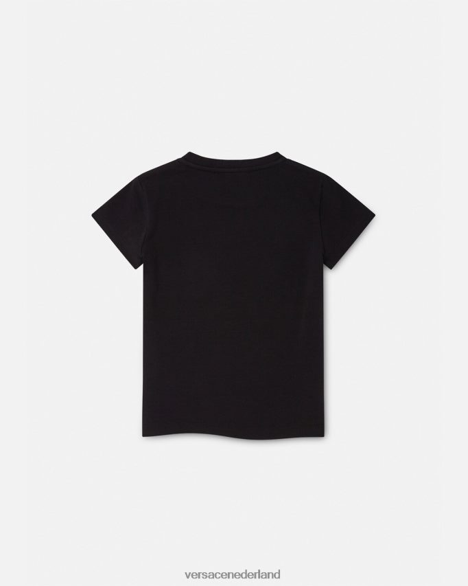 Versace Medusa T-shirt met studs kinderen zwart kleding J2T4F42025
