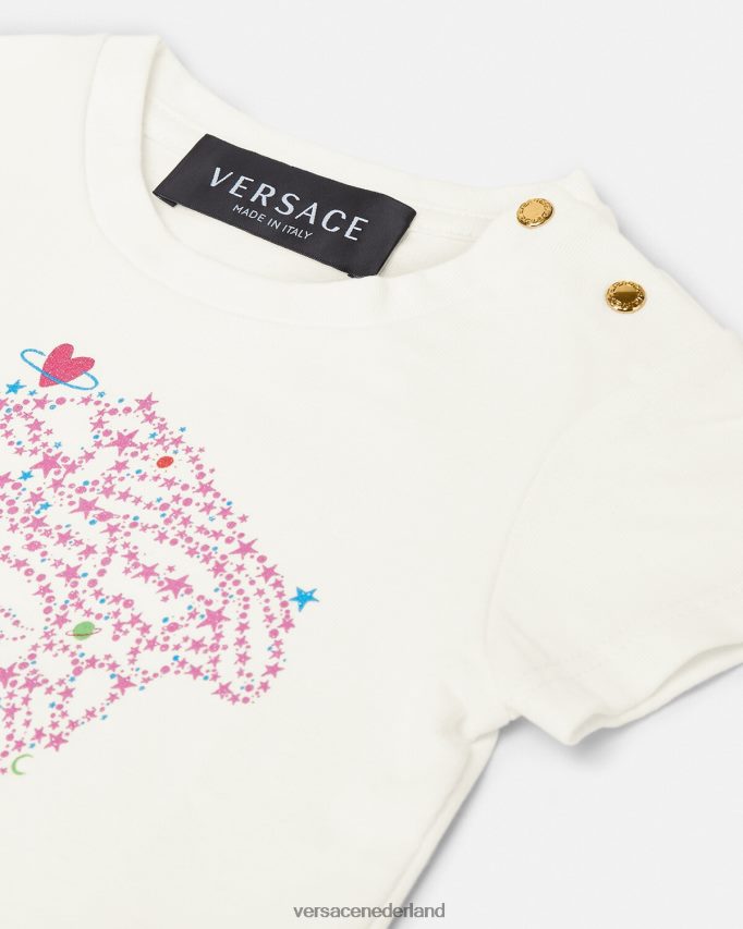 Versace Medusa baby-T-shirt kinderen wit & bedrukt kleding J2T4F41853
