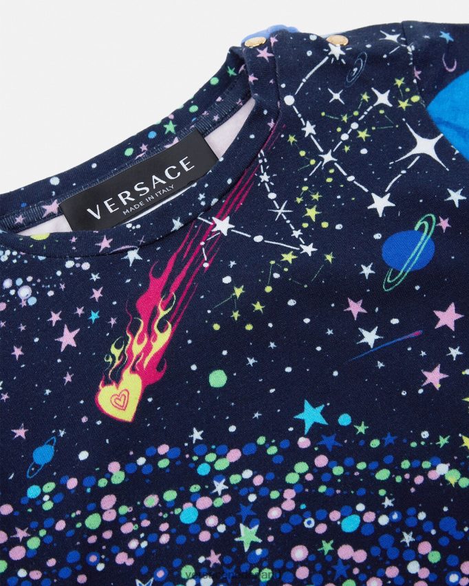 Versace Medusa galaxy baby t-shirtje kinderen afdrukken kleding J2T4F41852