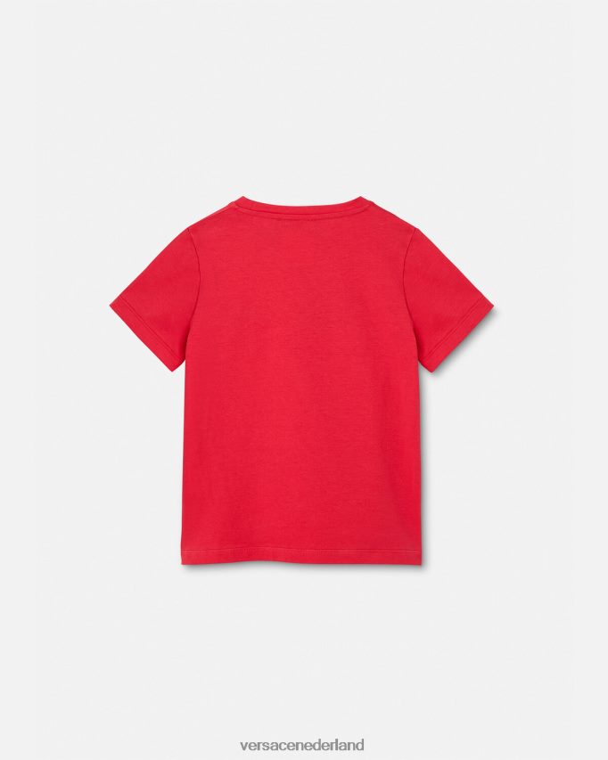 Versace T-shirt met Varsity-logo kinderen rood kleding J2T4F42133
