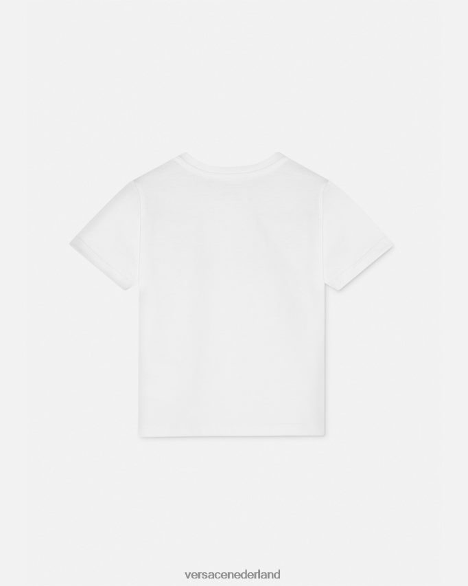 Versace baby-T-shirt met logo kinderen wit & bedrukt kleding J2T4F41883
